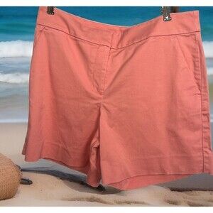 Loft Riviera Shorts Walking Chino Pockets Stretch Cotton‎ Peach 6 Classic Preppy